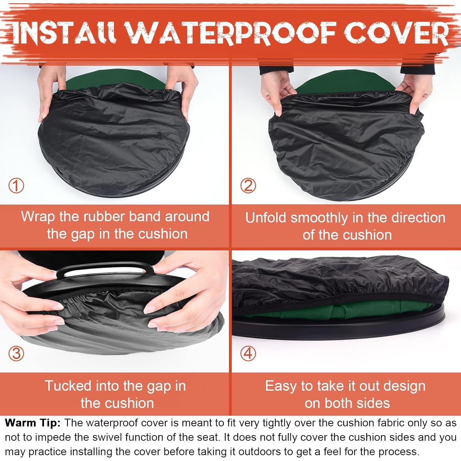 Asiento Giratorio 360° WarBull para Cubo de 5 Galones Verde