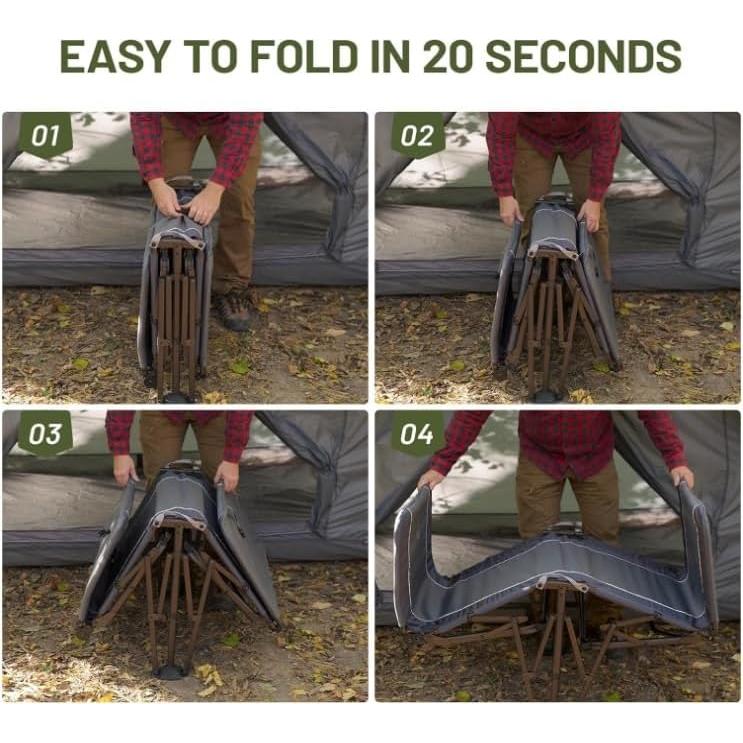 Cama Plegable XL Timber Ridge con Respaldo Ajustable 136kg