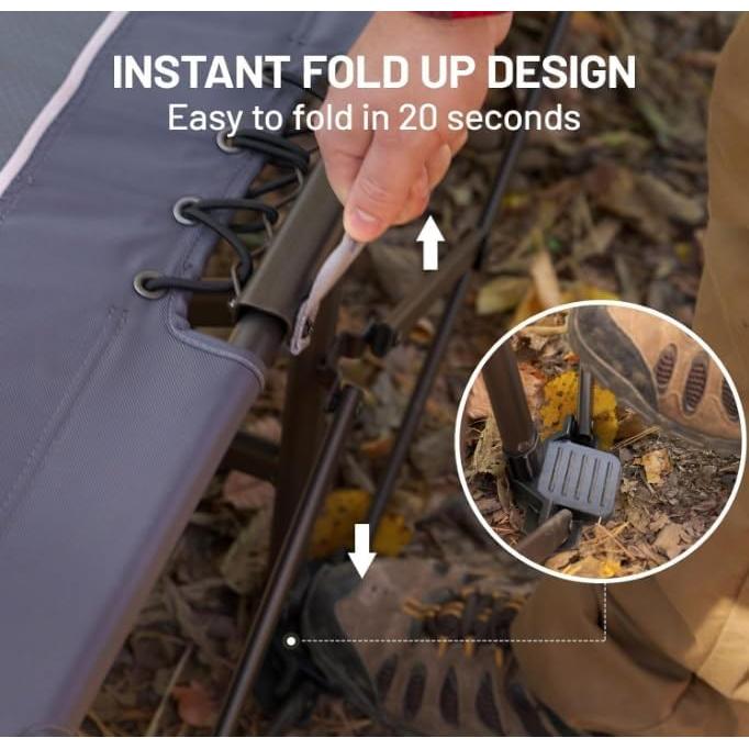 Cama Plegable XL Timber Ridge con Respaldo Ajustable 136kg