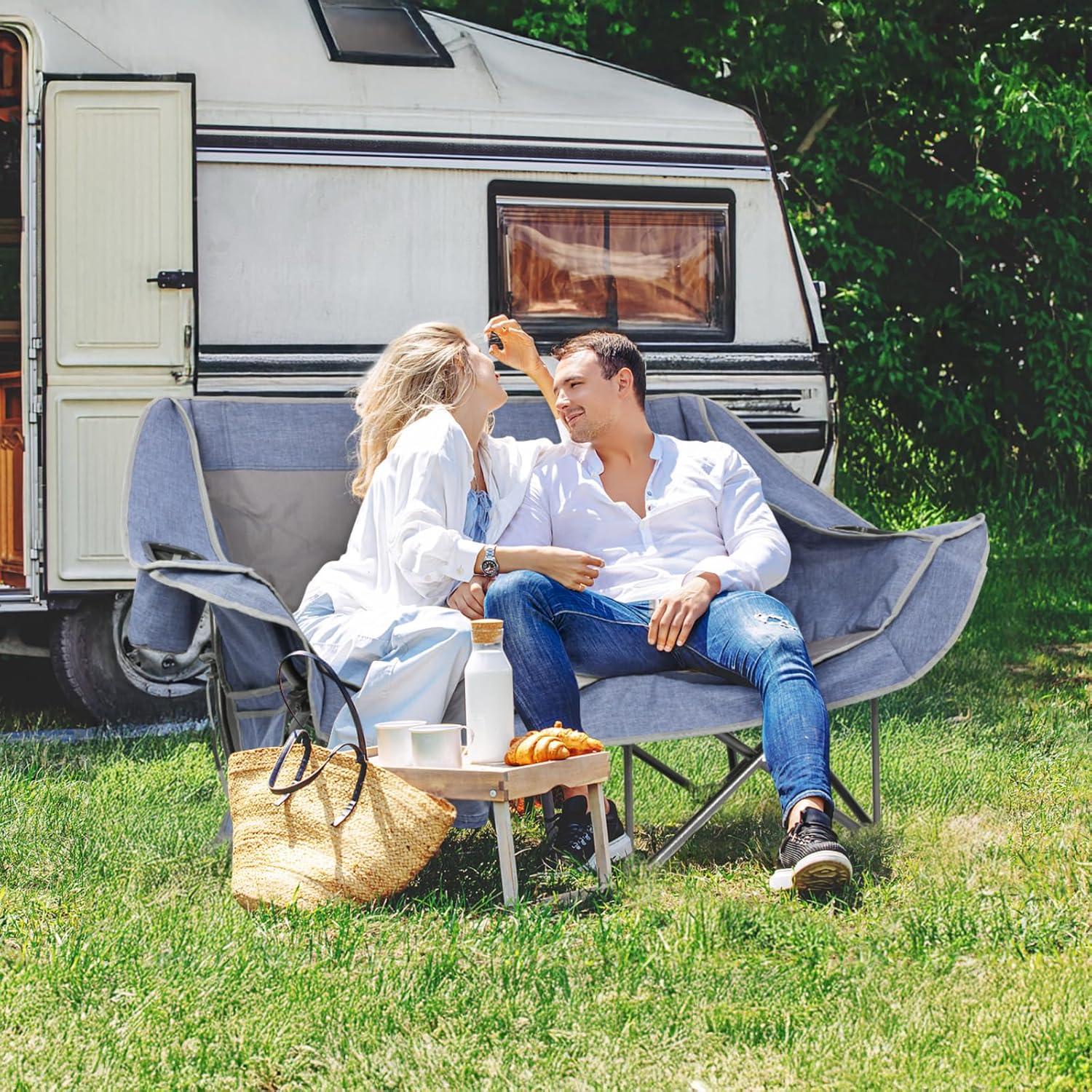 Silla de Camping Doble Join Nature Loveseat 317.5 kg Azul Marino