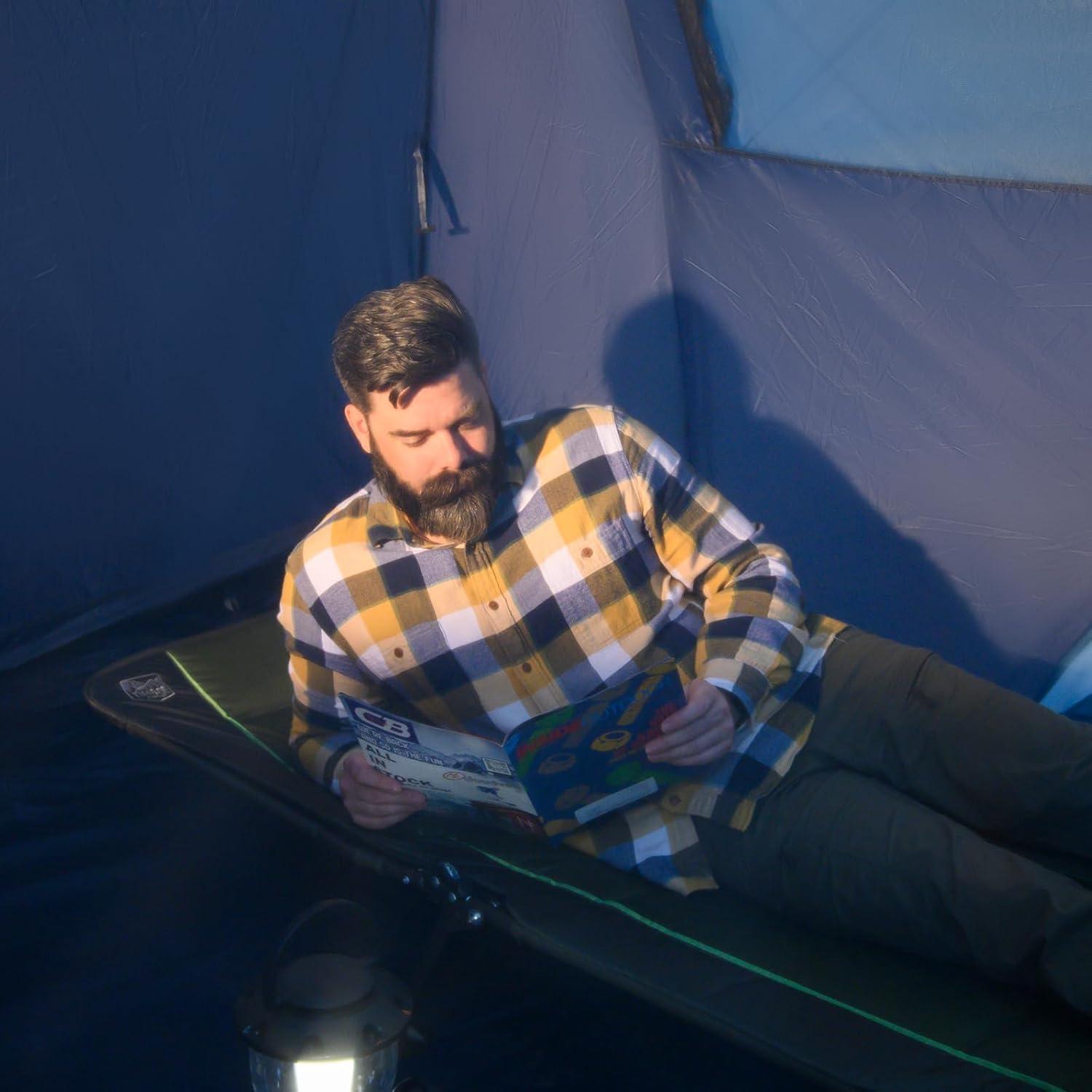 Cama de Camping Plegable Timber Ridge con Colchón 201 cm