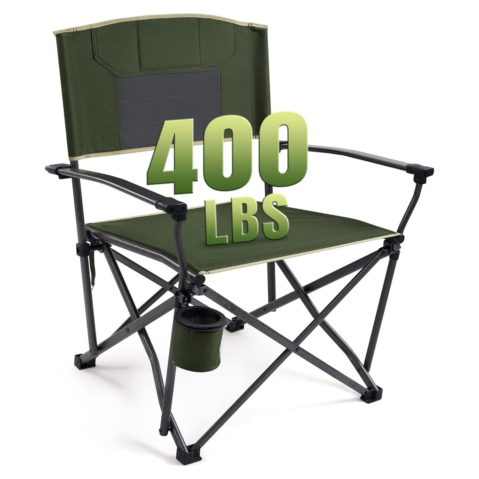 Silla de Camping Plegable DMH OUTDOORS FC-339 Verde 400 lbs