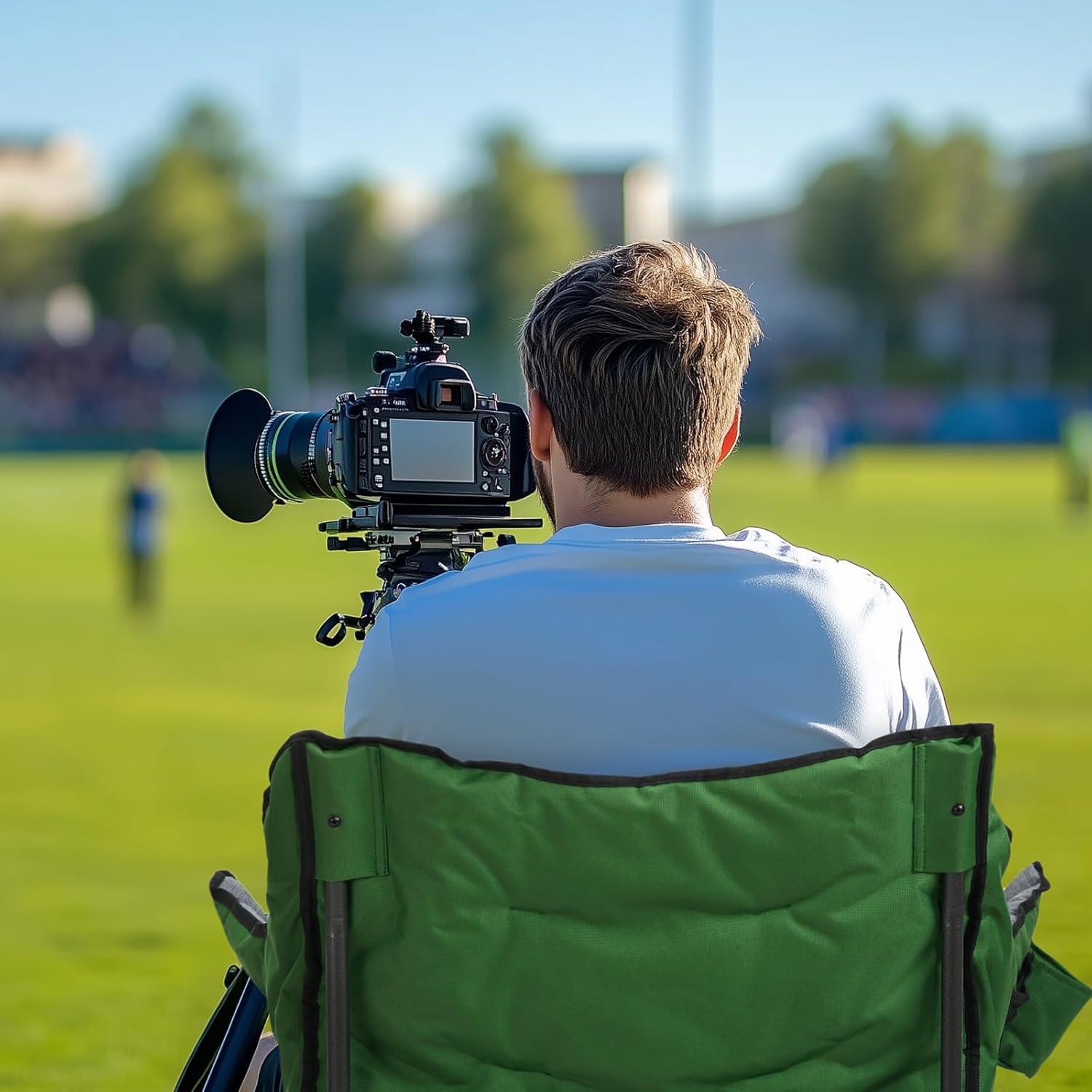 Silla de Camping Plegable PORTAL Extra Ancha 158.76 kg Verde