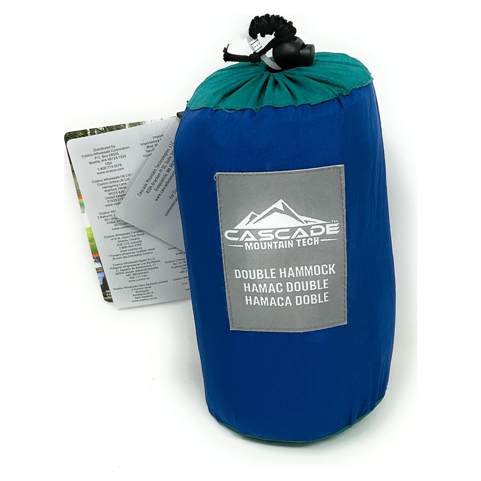 Hamaca Doble de Viaje Cascade Mountain Tech 284x198cm