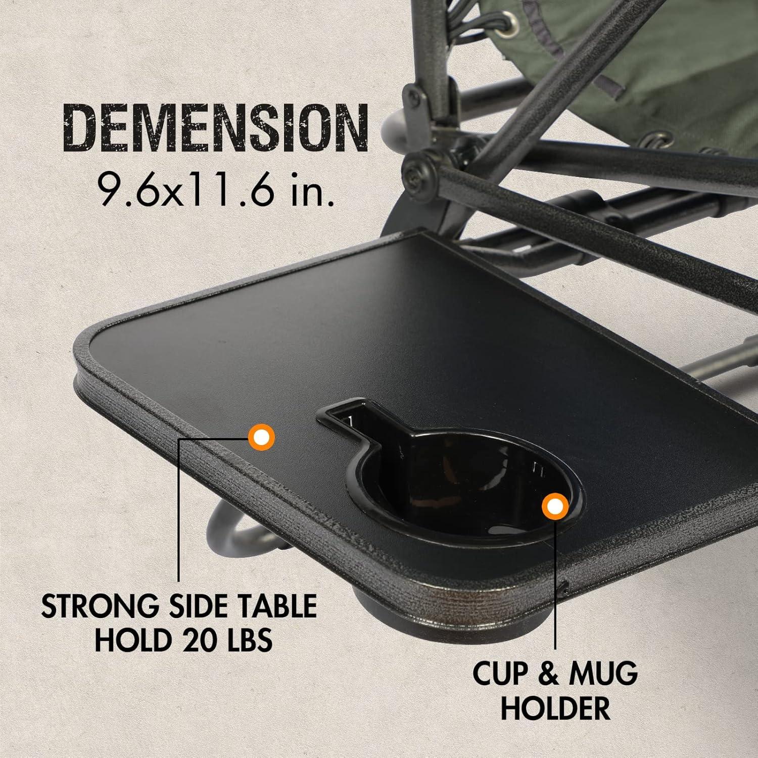 Silla de Patio Reclinable Portal XL con Cojines y Porta Vasos