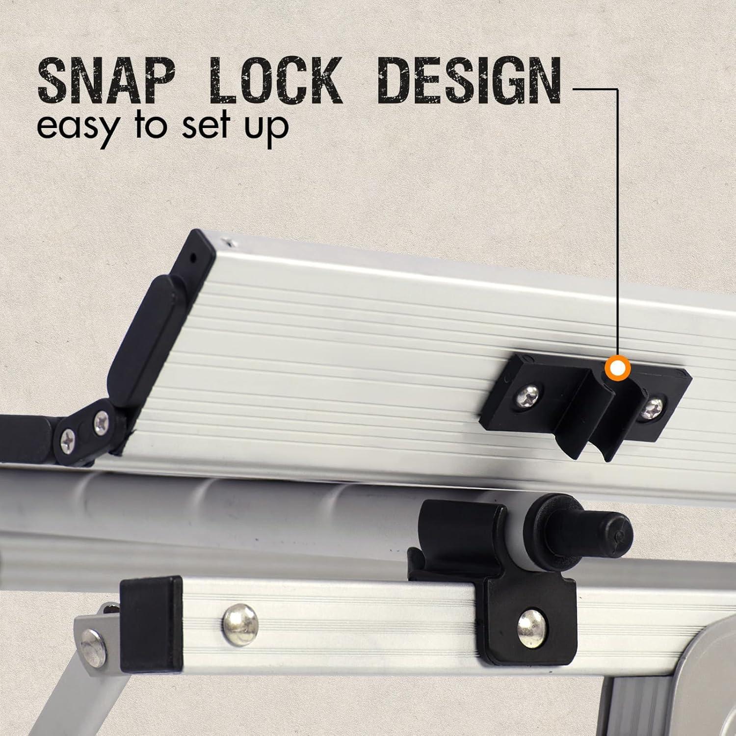 Mesa Camping PORTAL Plegable 120x70 cm Plata con Bolsa