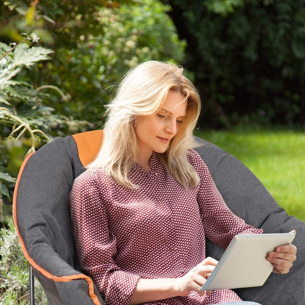 Sillón de Camping Plegable Outdoor Living Suntime Gris Naranja