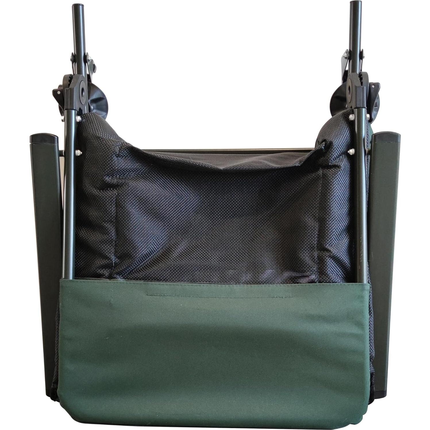 Silla de Camping Lounge HomeMindful Reclinable Verde/Negro