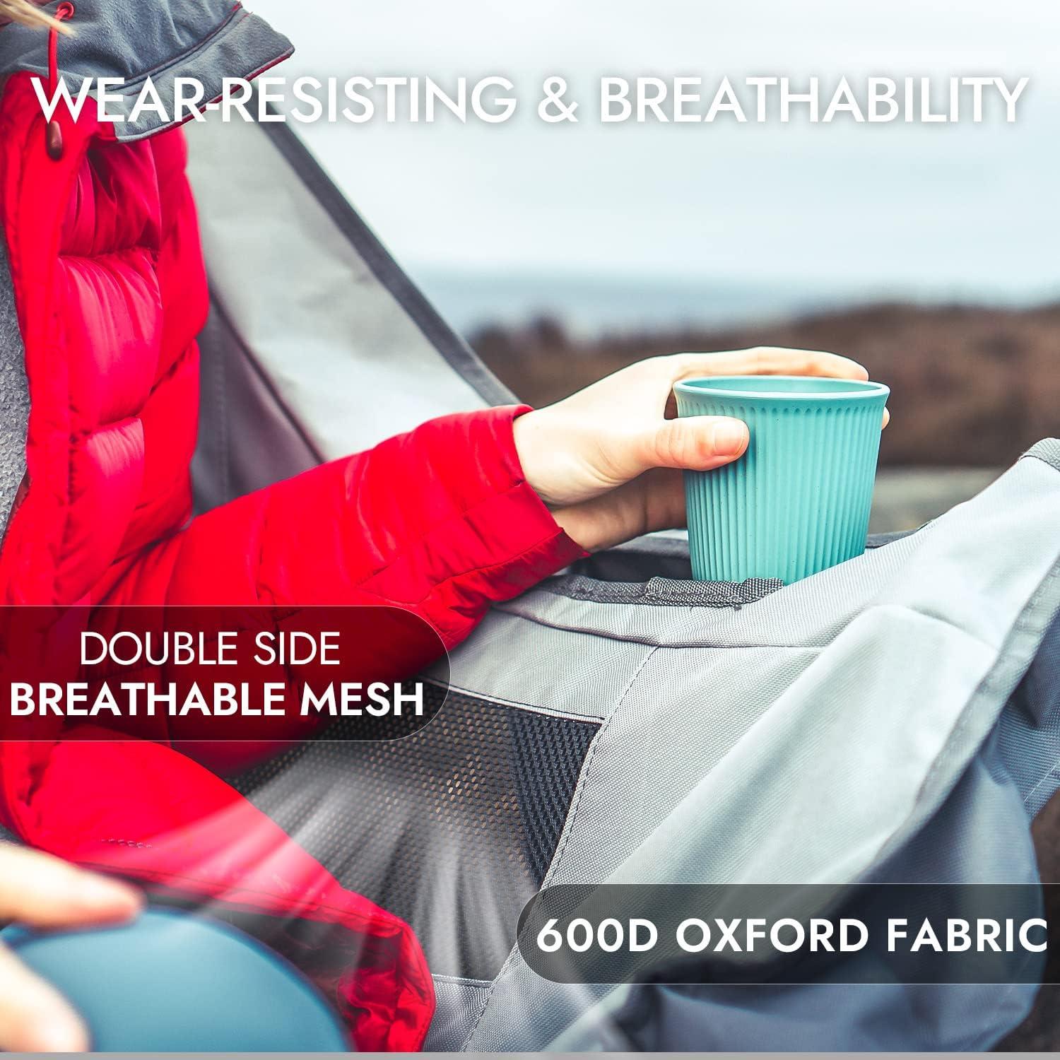 Silla de Camping Doble Dowinx Plegable 200kg Azul