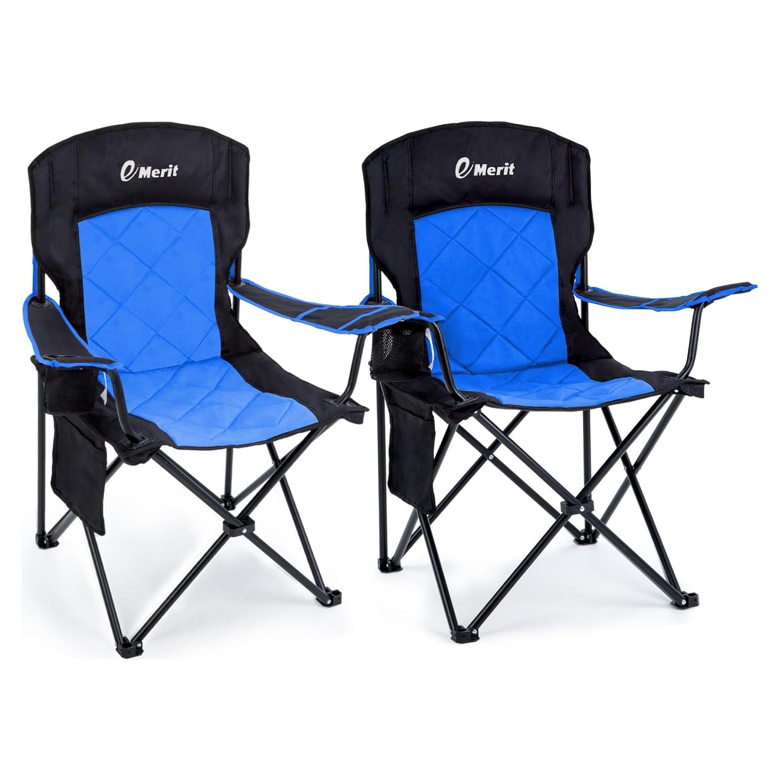 Silla de Camping Padded EMERIT 2 Pack Sobredimensionada 350kg