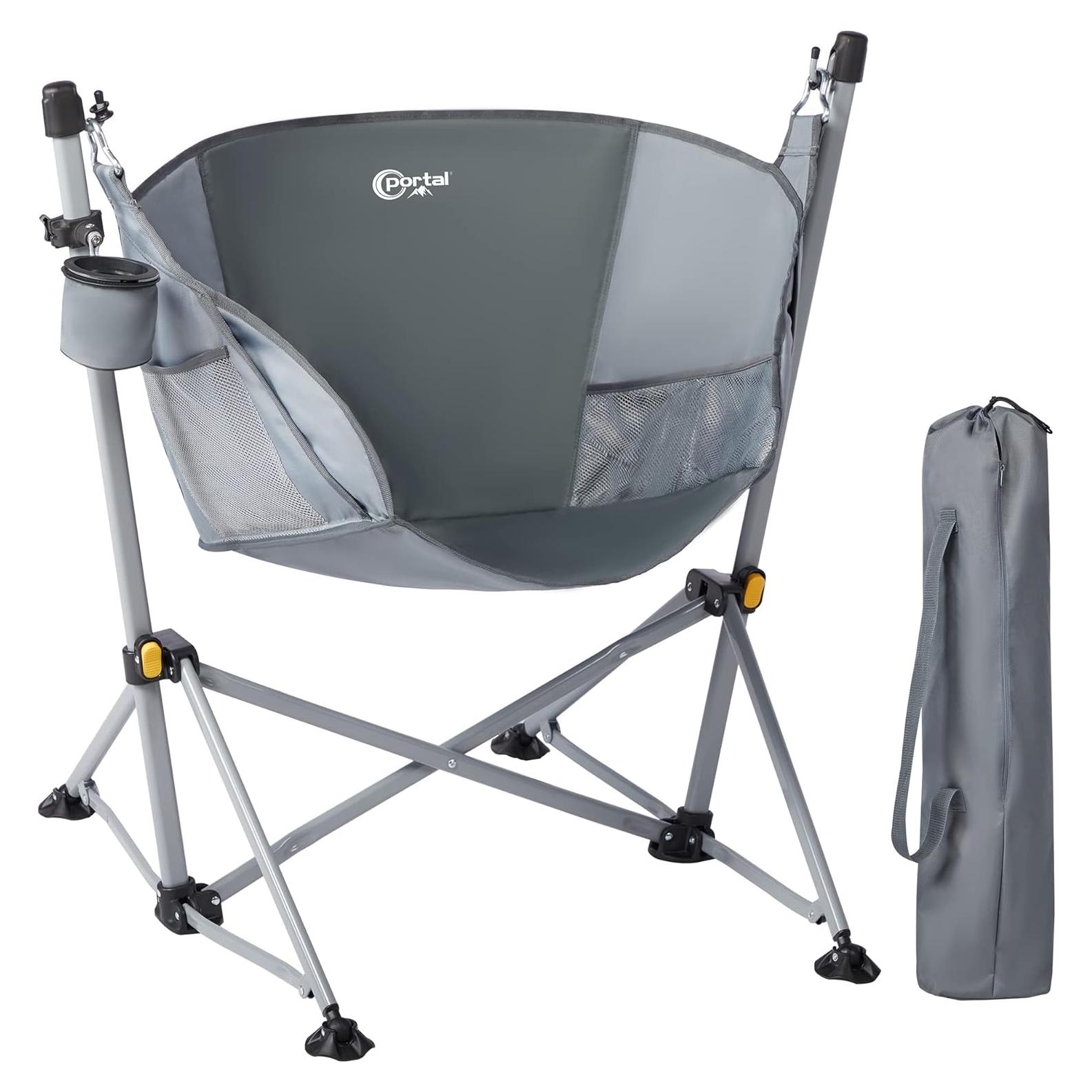 Silla de Camping Colgante Portal HM-047-DKGY Gris 159 kg