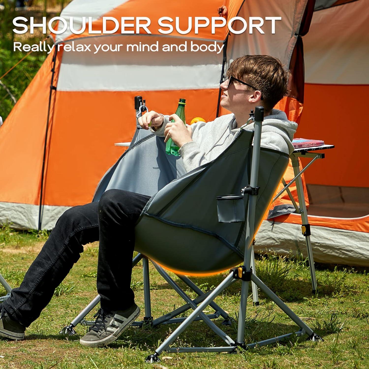 Silla de Camping Colgante Portal HM-047-DKGY Gris 159 kg