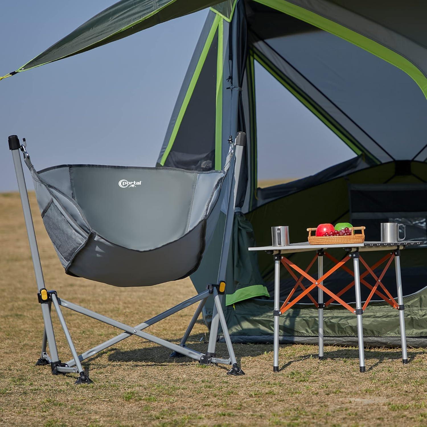 Silla de Camping Colgante Portal HM-047-DKGY Gris 159 kg
