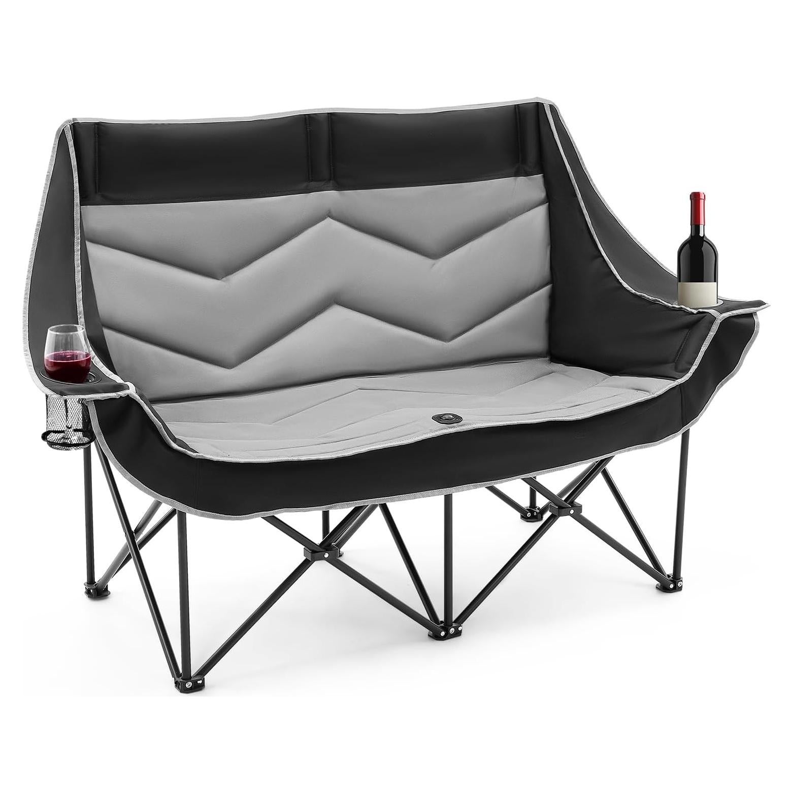 Silla de Camping Doble Dovov CPC05 Plegable 272 kg Acolchada