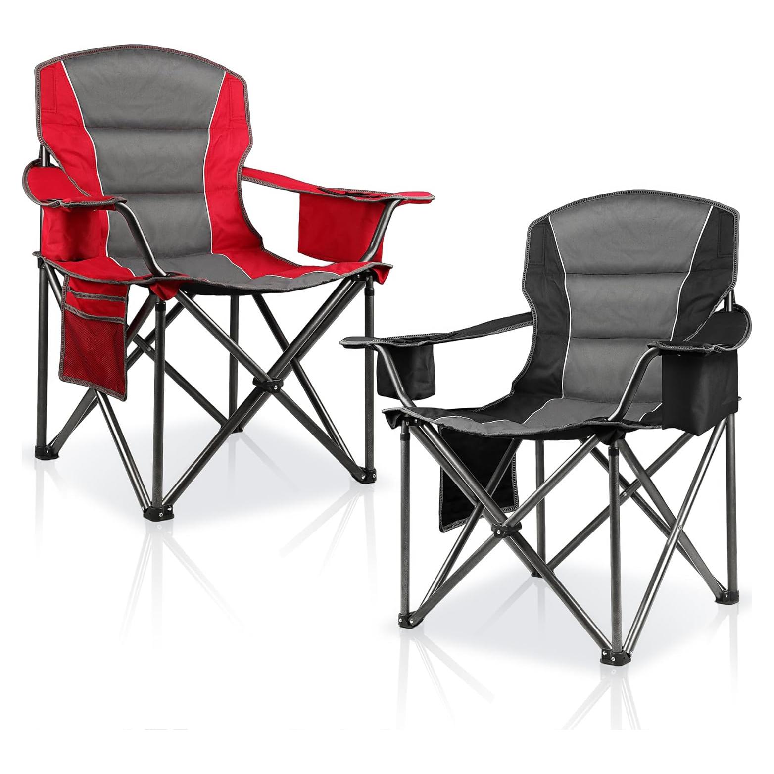 Paquete de 2 Sillas de Camping Plegables Colorsoul - Alta Resistencia