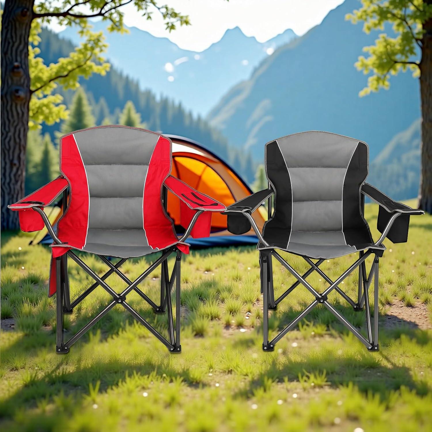 Paquete de 2 Sillas de Camping Plegables Colorsoul - Alta Resistencia