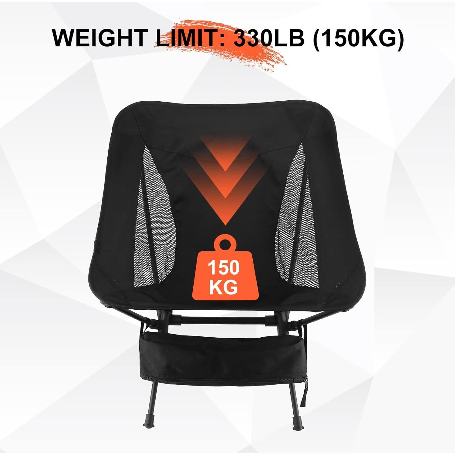 Sillas de Camping NewDoar 2 Piezas Plegables 150 kg