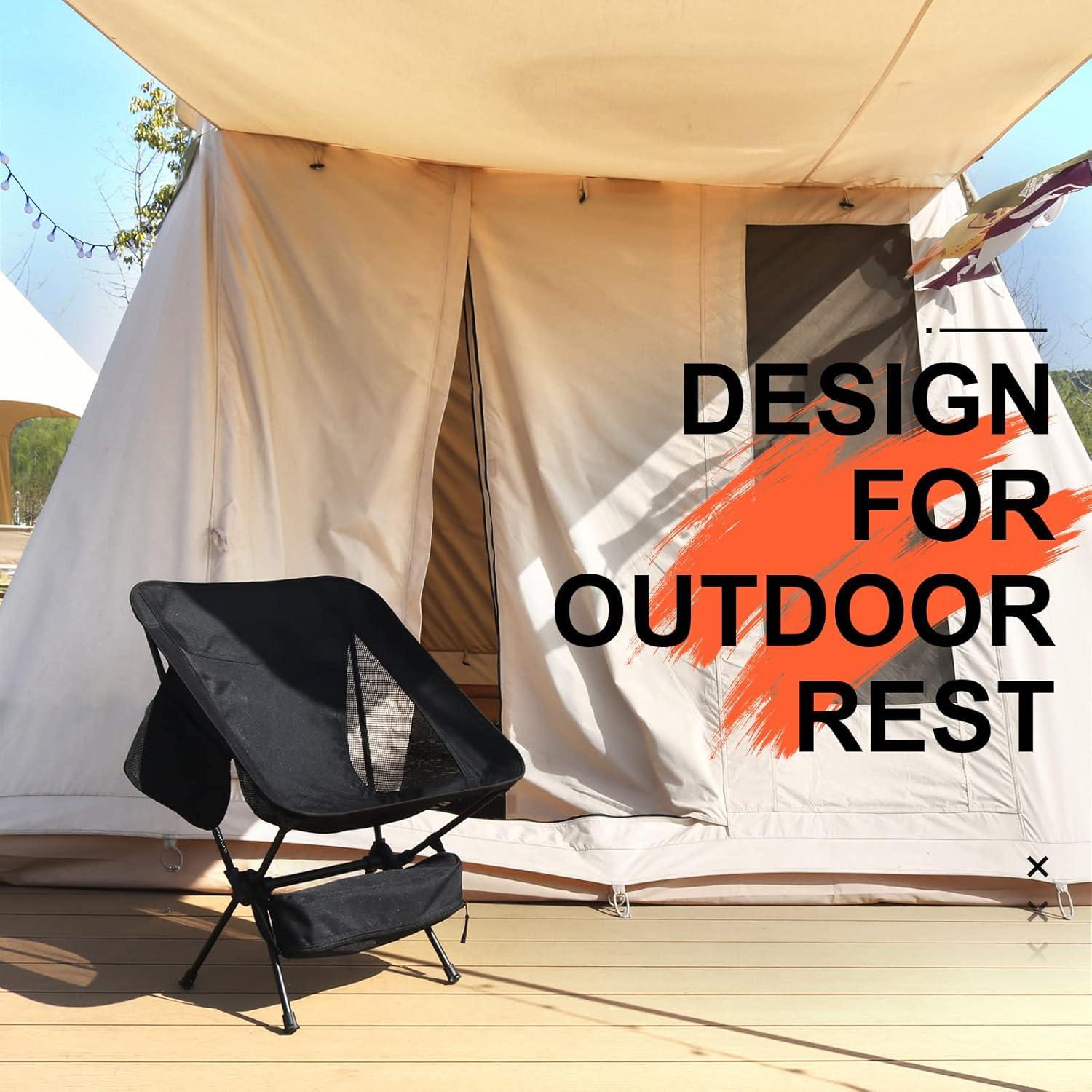 Sillas de Camping NewDoar 2 Piezas Plegables 150 kg