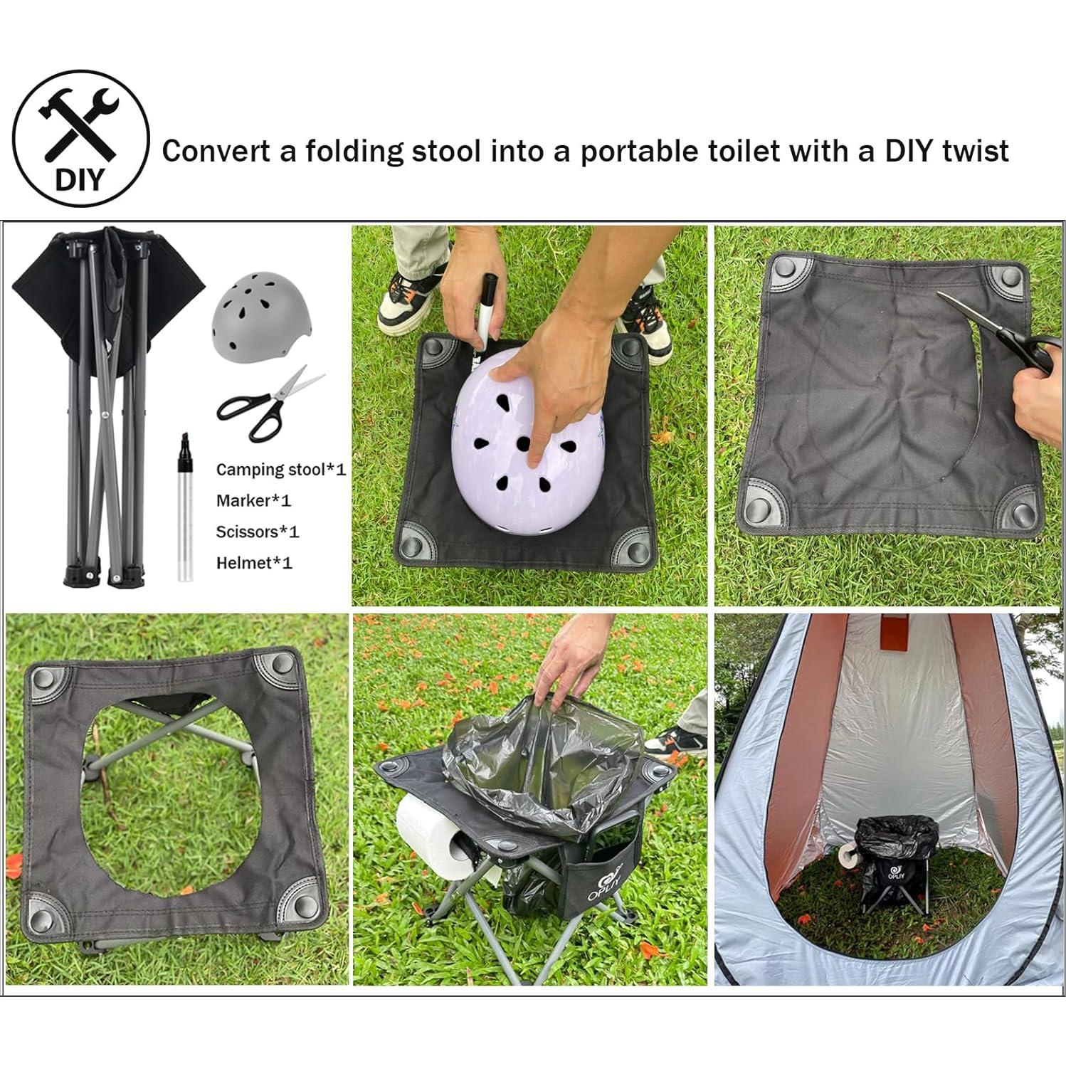 Taburete Plegable Portátil Opliy Verde 34.3 cm - Camping y Jardín