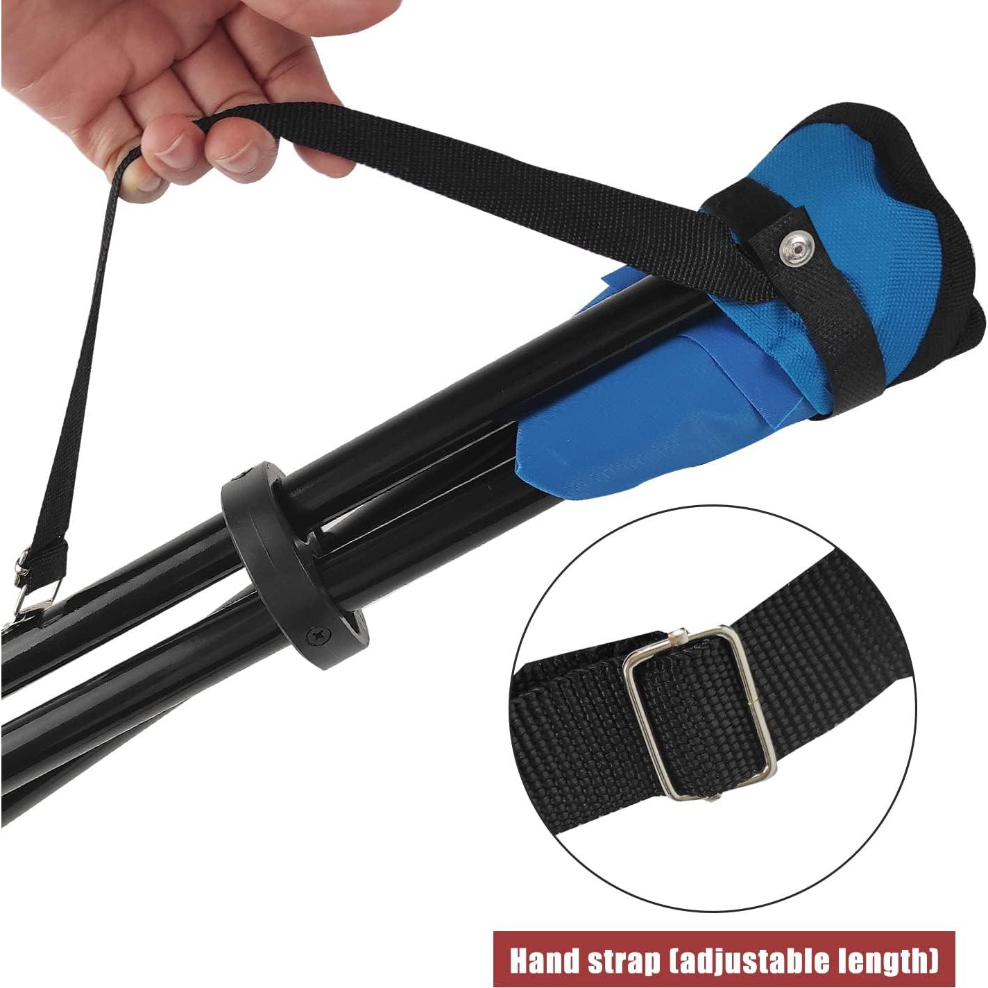 Taburete Plegable de Camping CebraBounze Azul 35.5x28 cm 300 kg