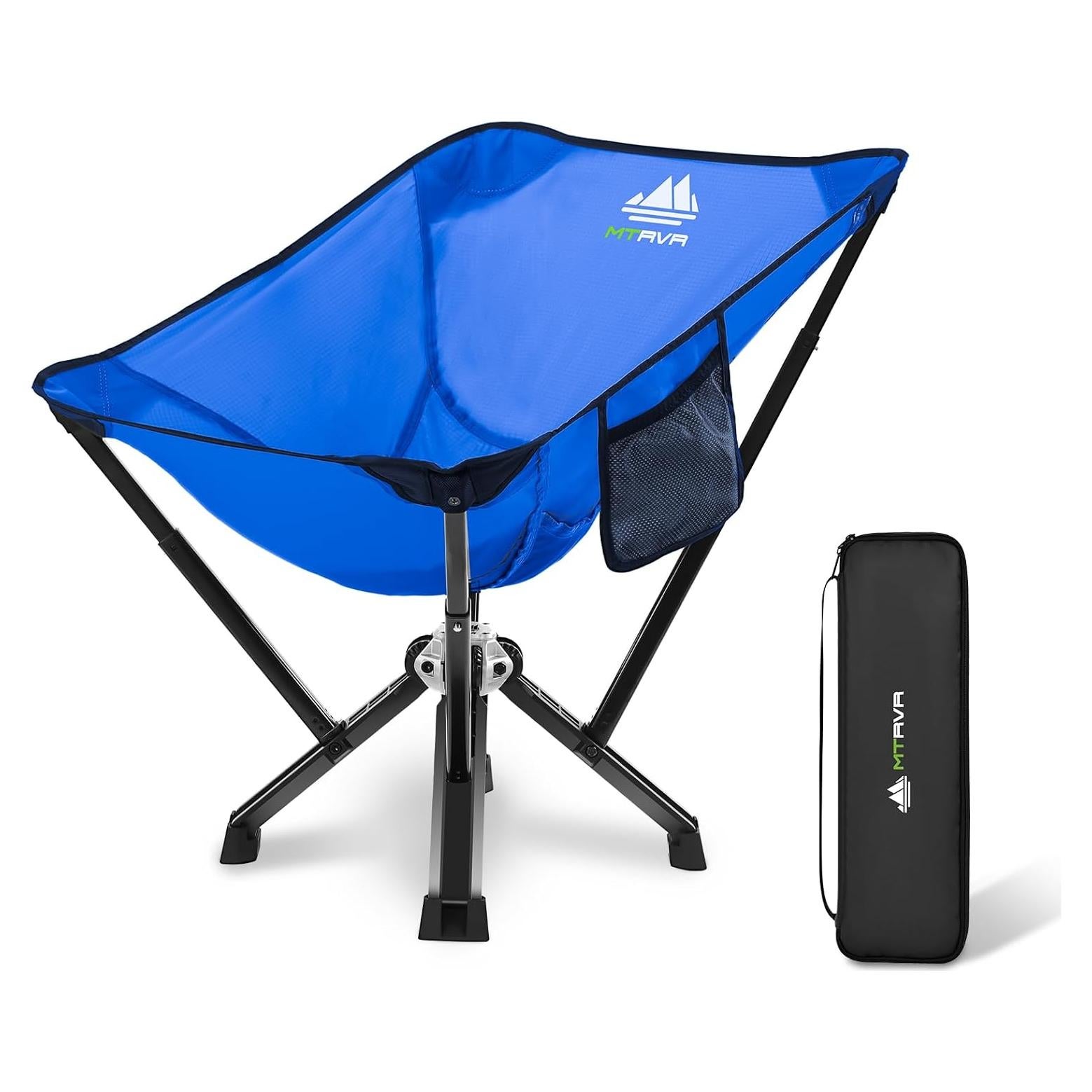 Silla de Camping Plegable MTRVR Azul Clásico 272 Kg