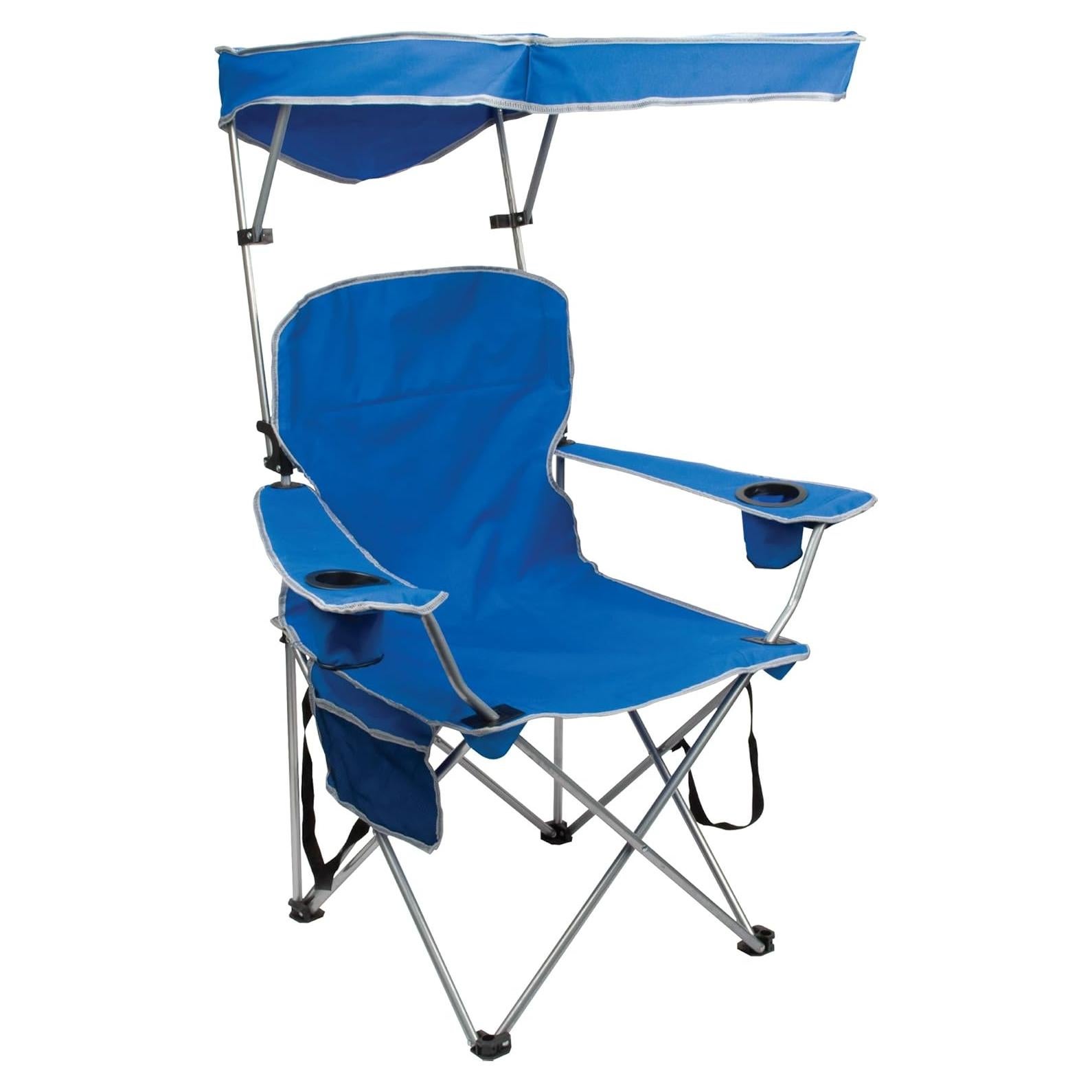 Silla Plegable Quik Shade con Toldo Ajustable Azul Real