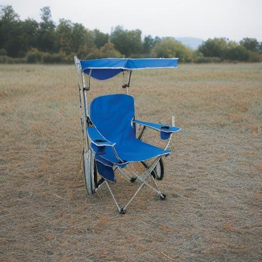 Silla Plegable Quik Shade con Toldo Ajustable Azul Real