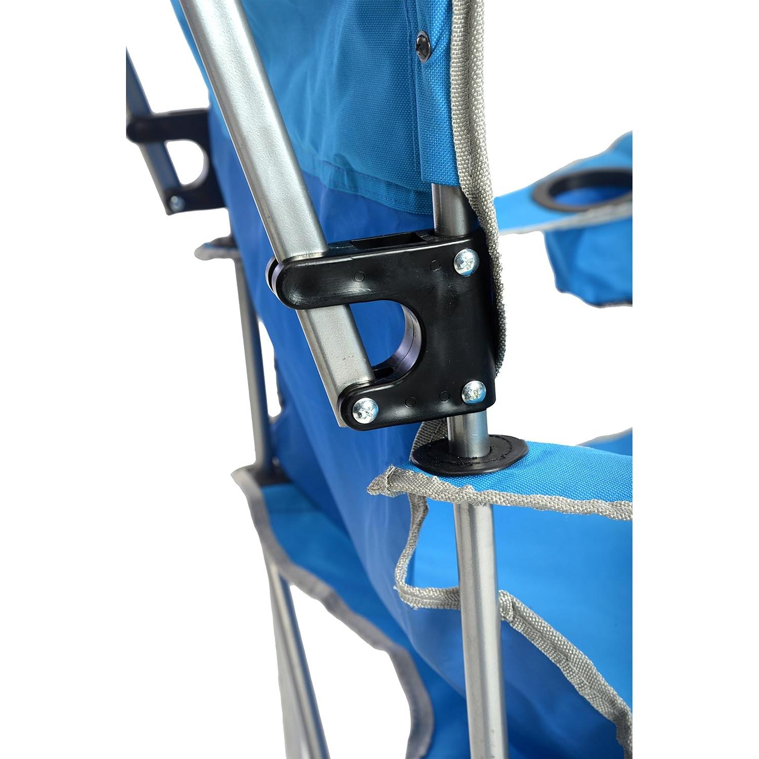 Silla Plegable Quik Shade con Toldo Ajustable Azul Real