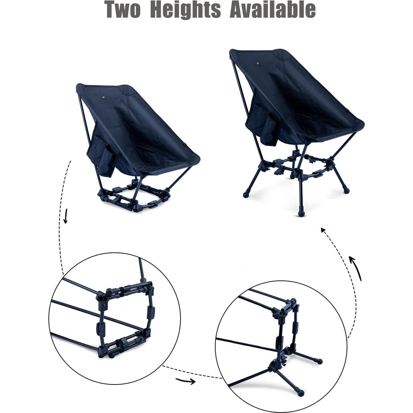 Silla de Playa Plegable iClimb IC608 Antihundimiento 330 lbs