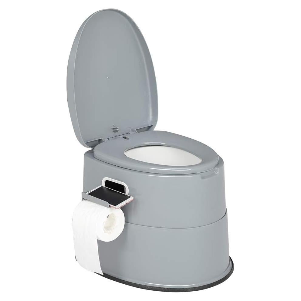 Inodoro Portátil VINGLI Gris | Compacto y Desmontable 2.5 kg