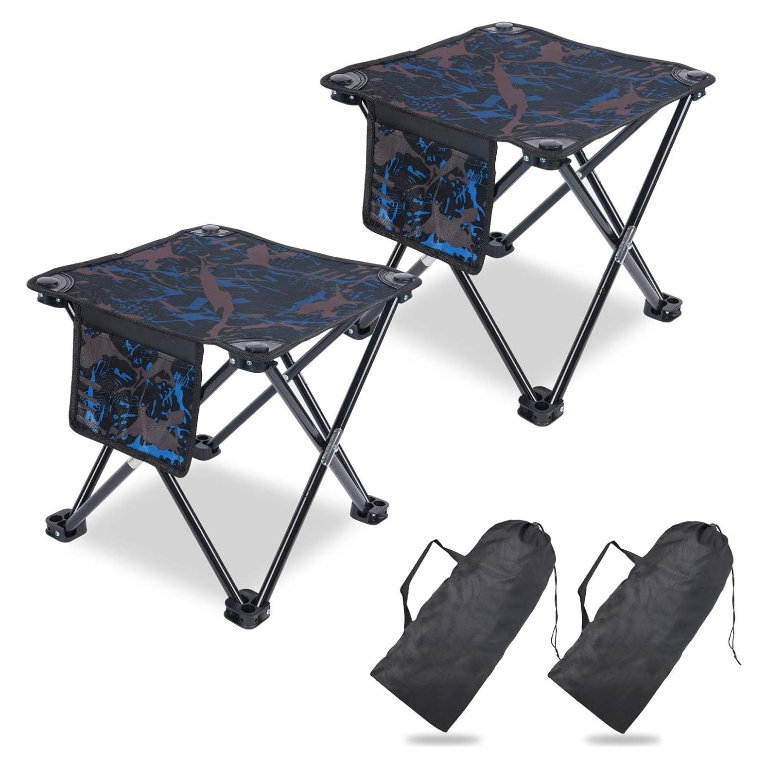 Taburetes de Camping Plegables VOLIXOD - 2 Piezas, 181 kg