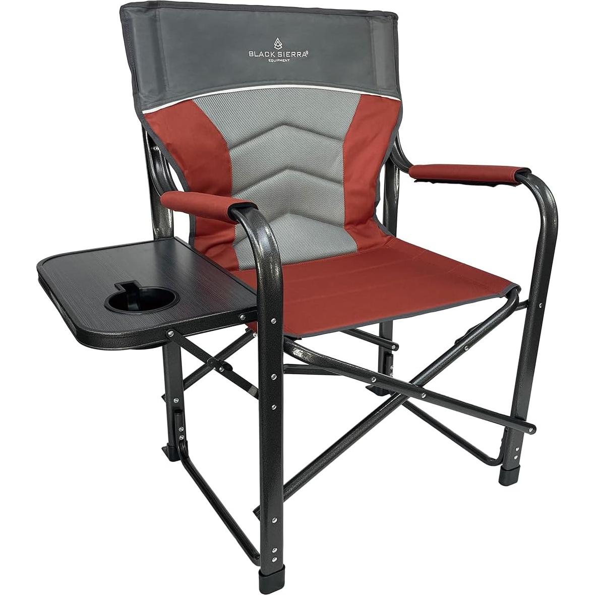 Silla Plegable Black Sierra DRCH-012 con Mesa Lateral 181 kg