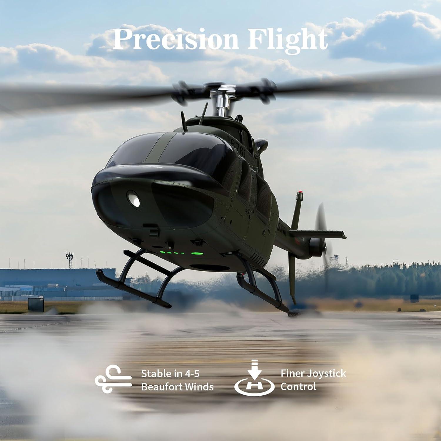 Helicóptero RC Carmanon Bell OH-58 27:1 con Auto-Flotación