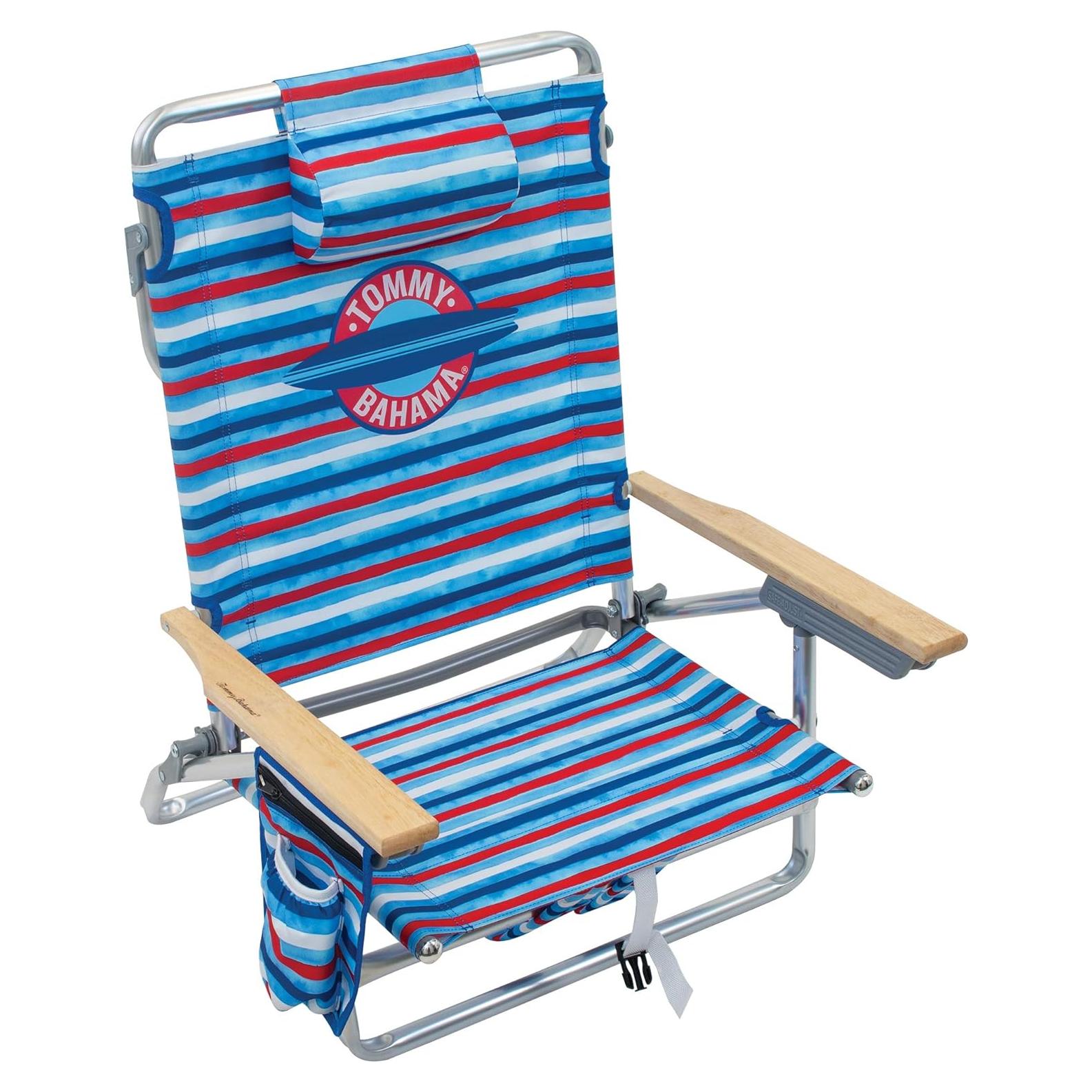 Silla de Playa Plegable Tommy Bahama con Mochila 5 Posiciones