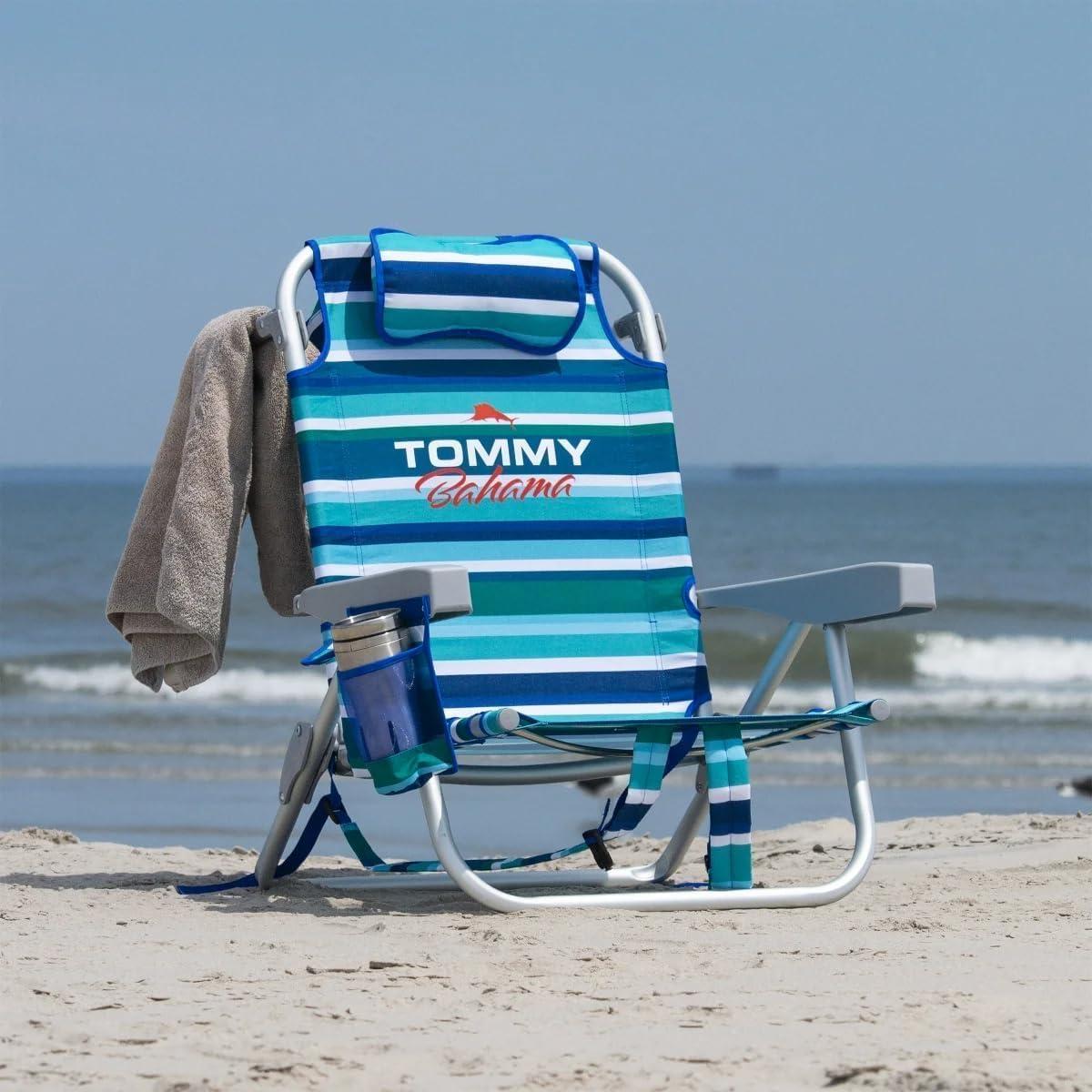 2 Backpack Beach Chairs Stripes 2020 (2Pack)