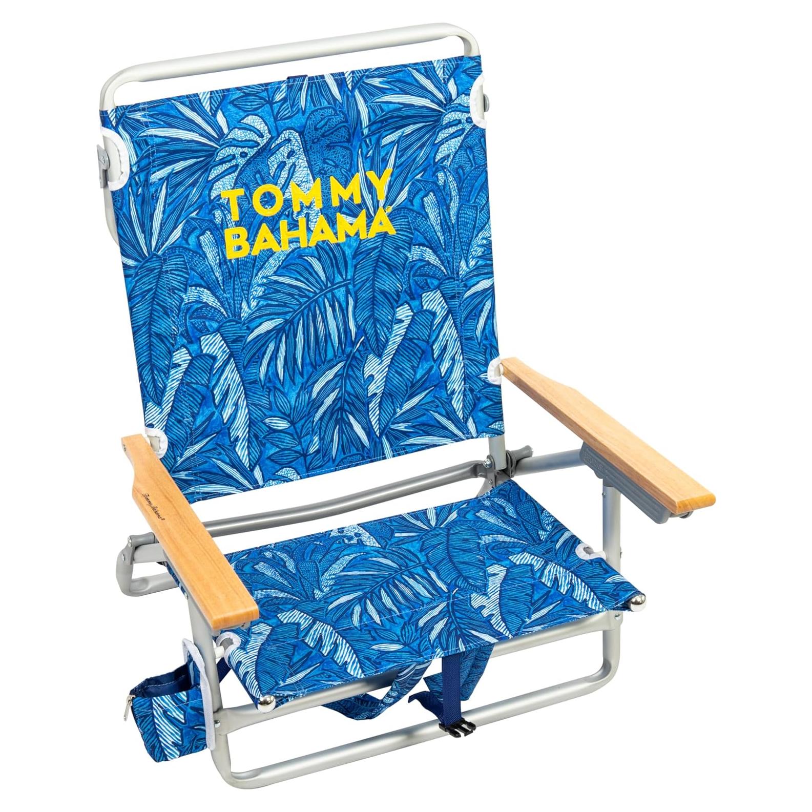 Silla de Playa Plegable Tommy Bahama 5 Posiciones Azul