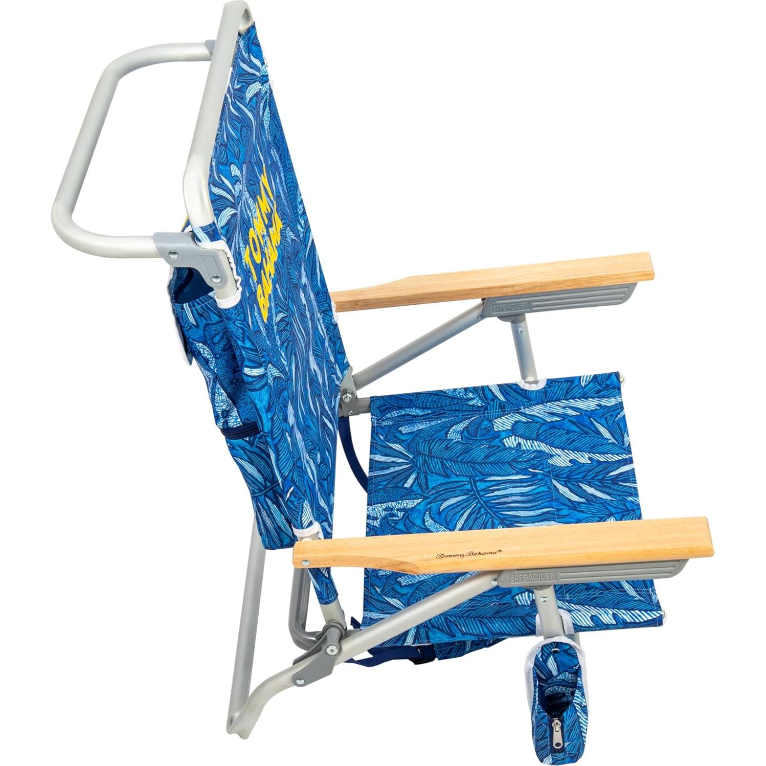 Silla de Playa Plegable Tommy Bahama 5 Posiciones Azul