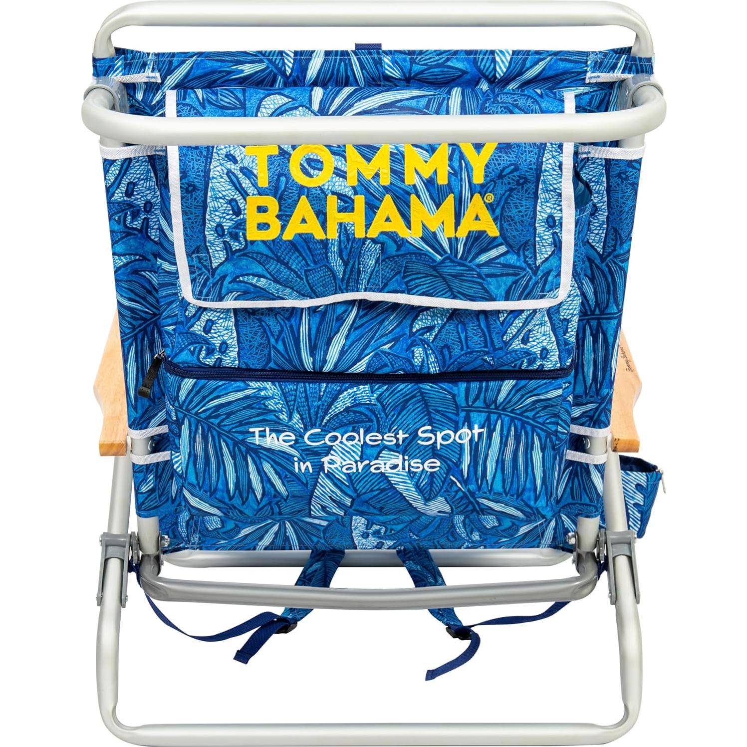 Silla de Playa Plegable Tommy Bahama 5 Posiciones Azul