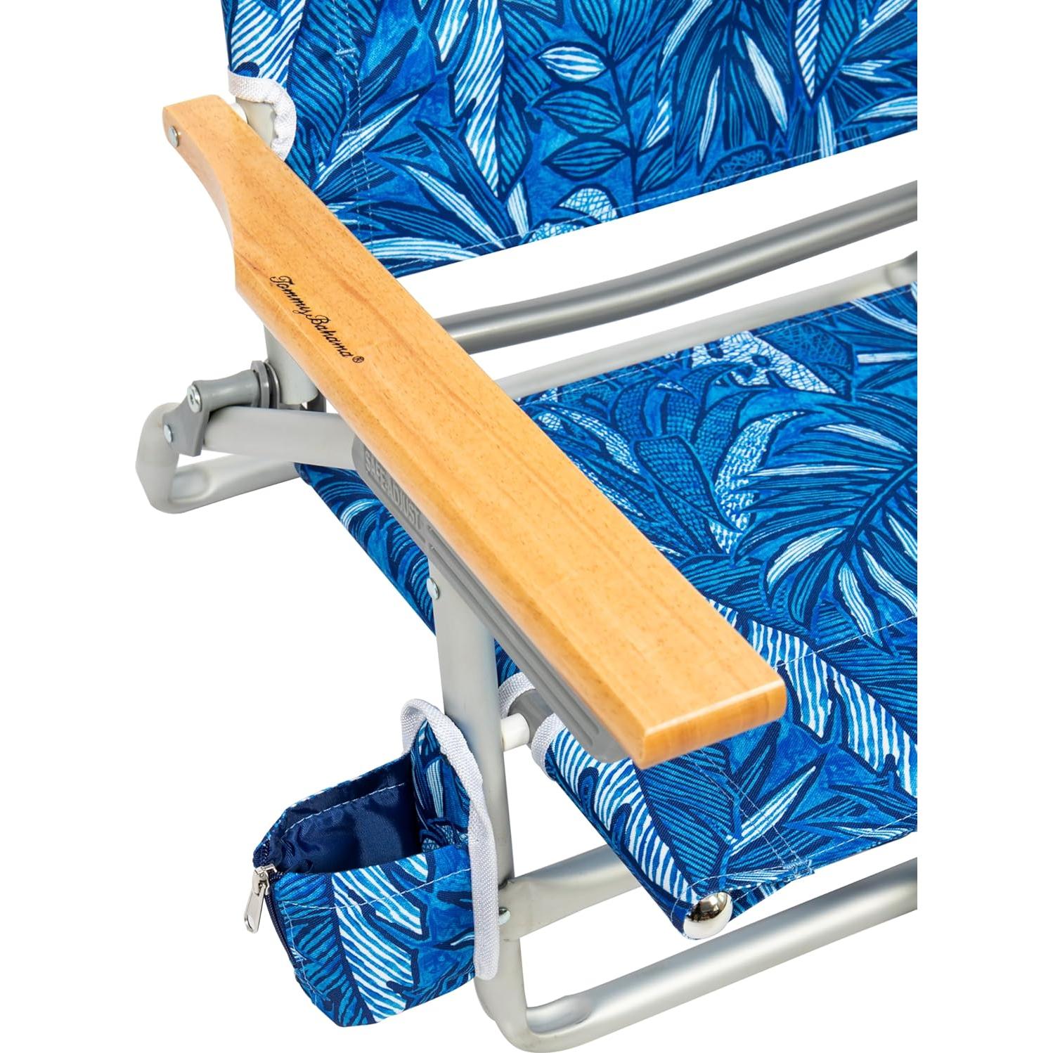 Silla de Playa Plegable Tommy Bahama 5 Posiciones Azul