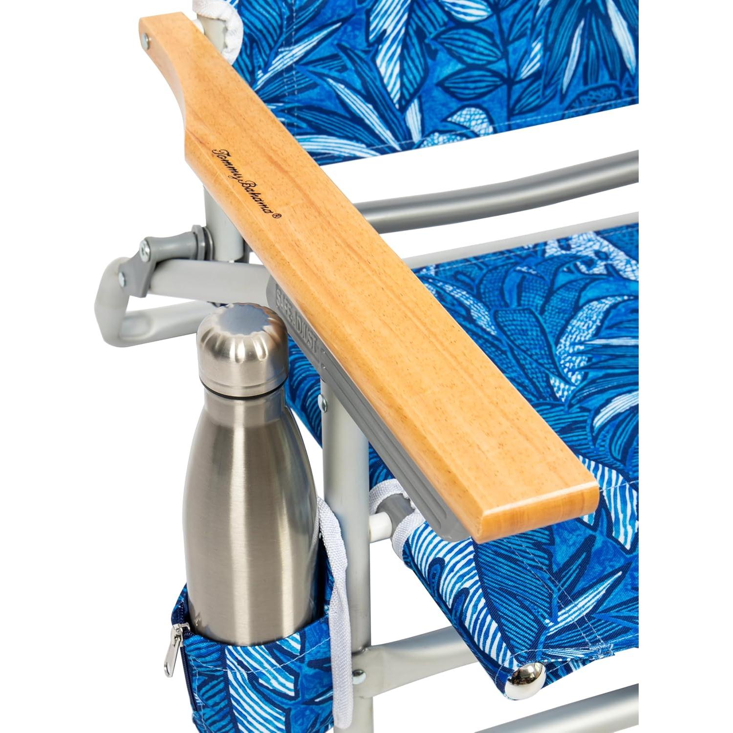 Silla de Playa Plegable Tommy Bahama 5 Posiciones Azul