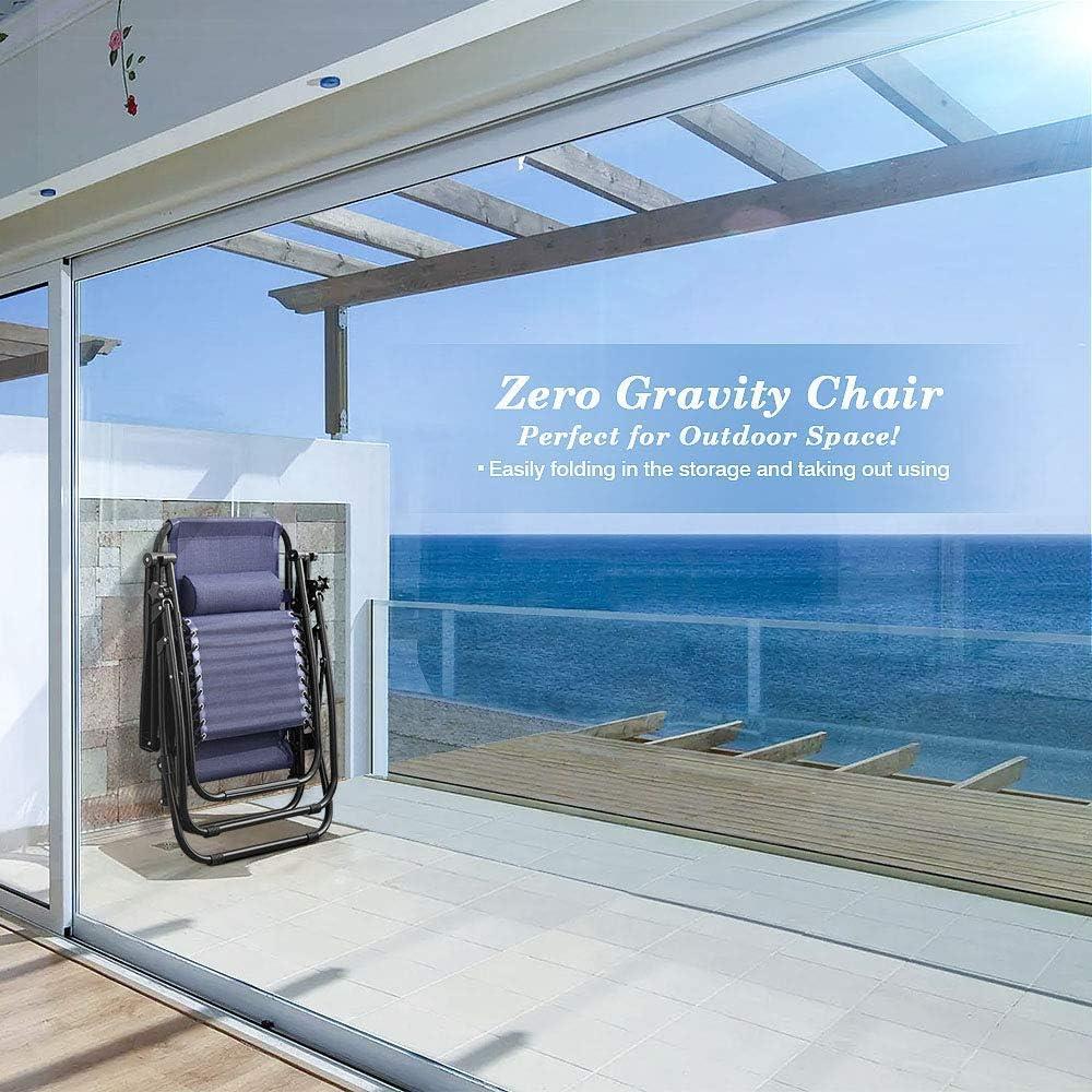 Sillas de Gravedad Cero Homall Plegables para Jardín - Juego de 2