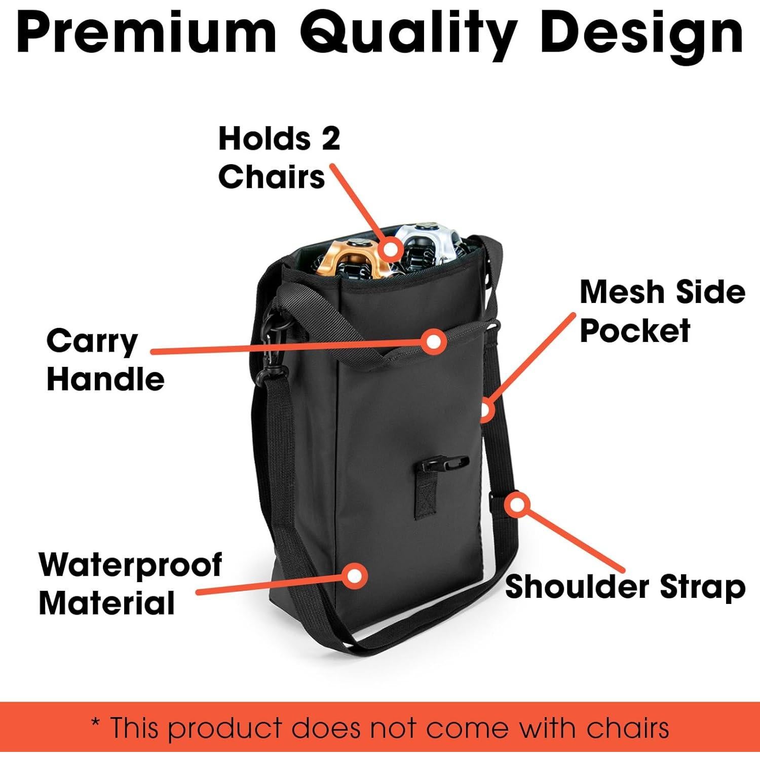 Bolsa Impermeable CLIQ para 2 Sillas Plegables - Ligera y Compacta