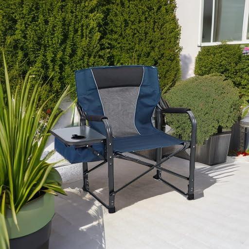 Silla de Director Plegable ALPHA CAMP Azul Respaldo Bajo