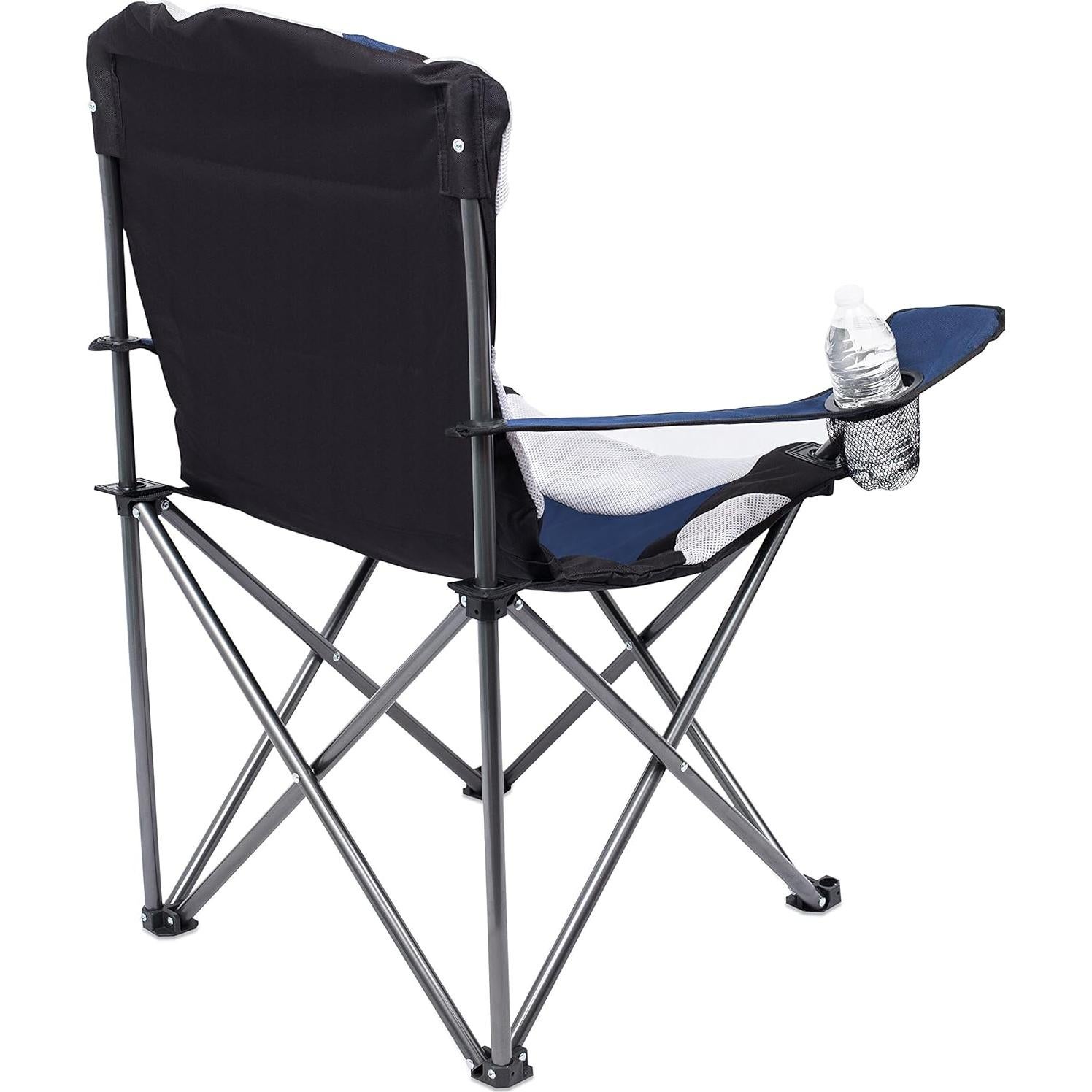 Silla Plegable de Camping Acolchada Internet's Best - Azul Marino