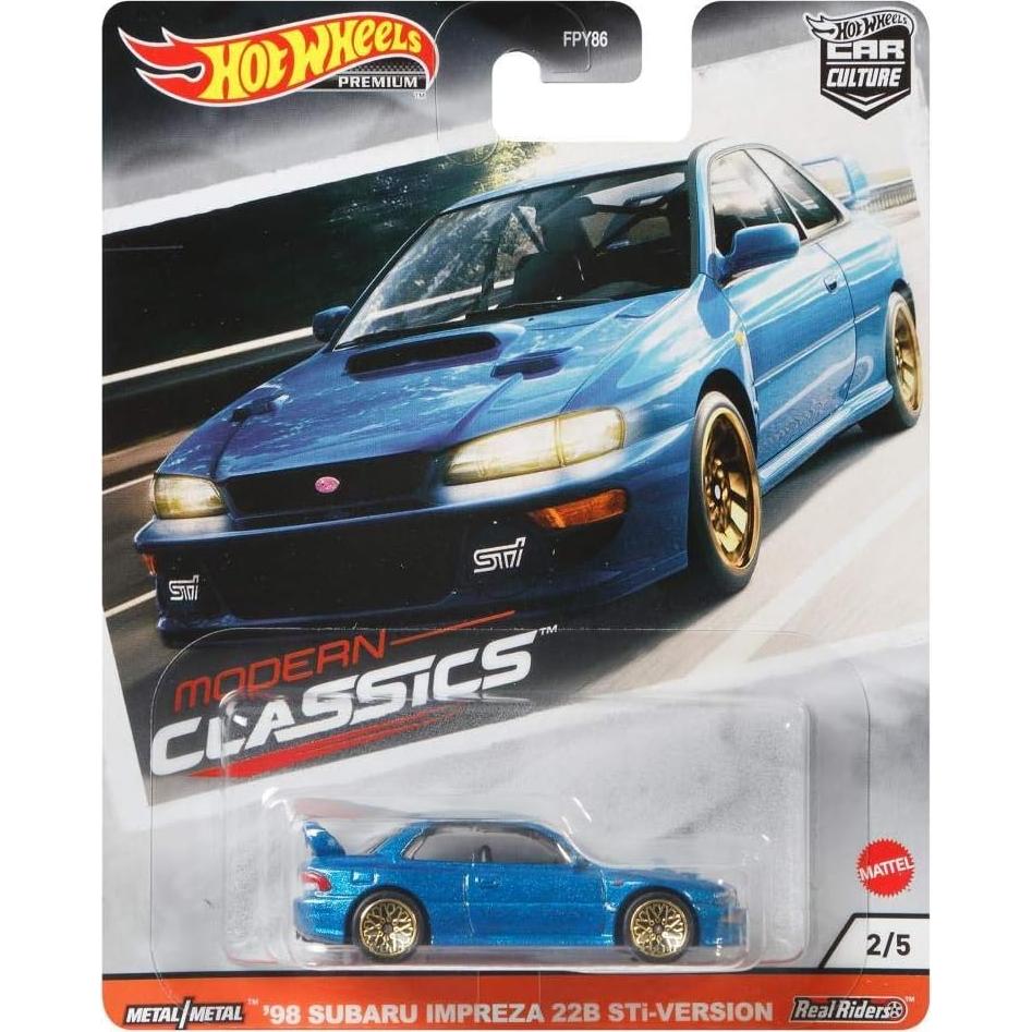 Hot Wheels Subaru WRX STI 22B Vehículo a Escala 1:64