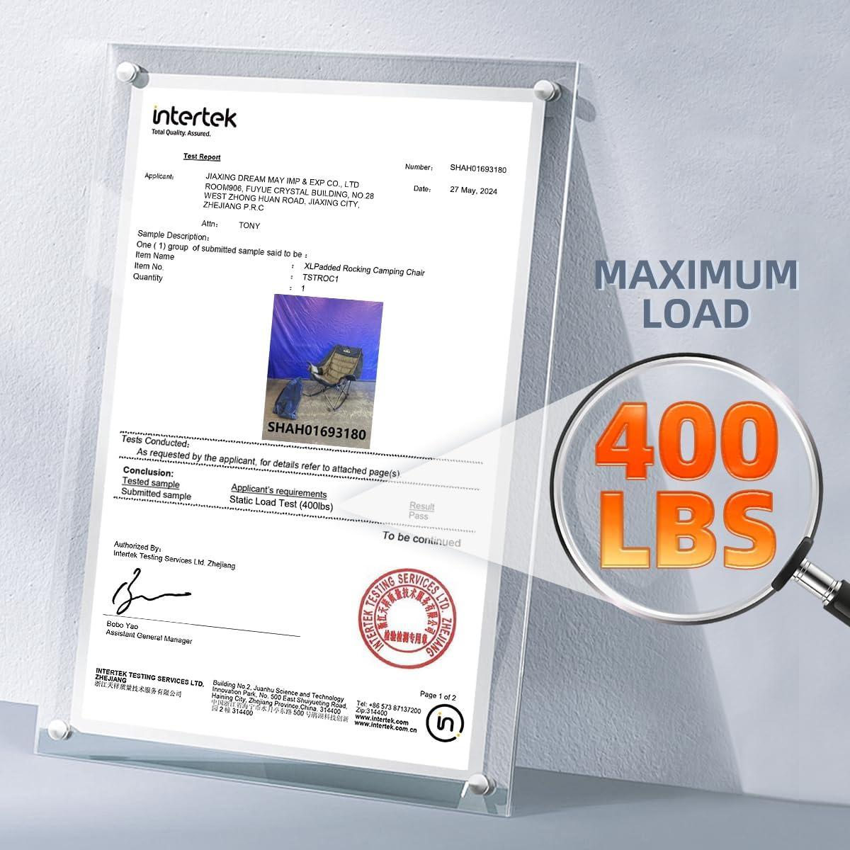 Silla de Camping Tisetrail XL Acolchada Azul y Gris 181kg