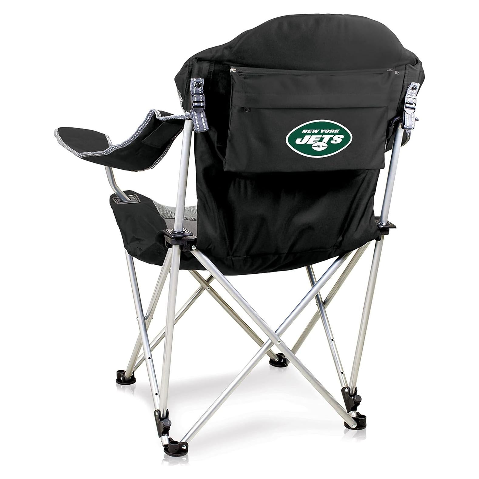 Silla de Camping Reclining NFL New York Jets - Plegable y Acolchada