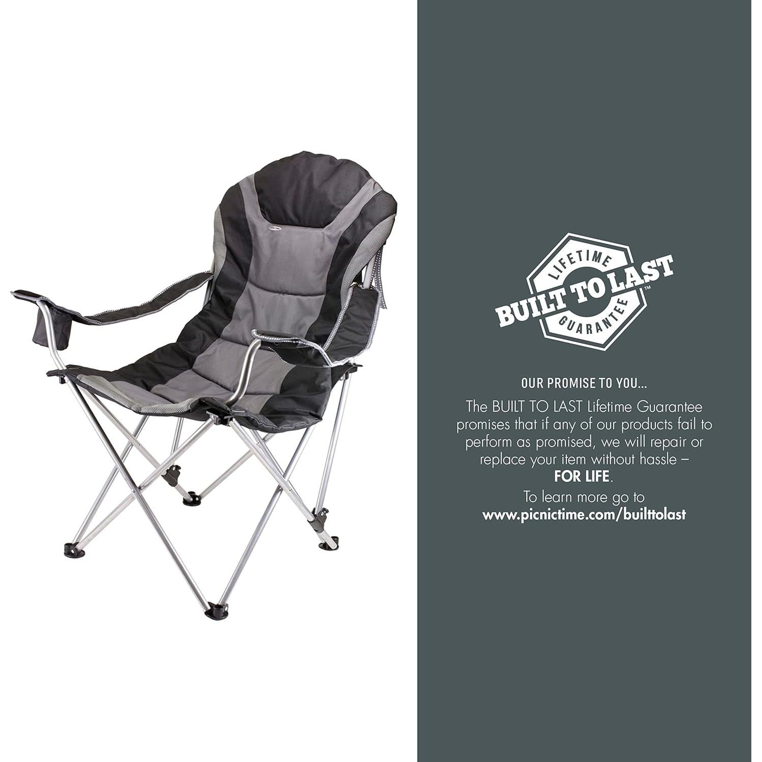 Silla de Camping Reclining NFL New York Jets - Plegable y Acolchada