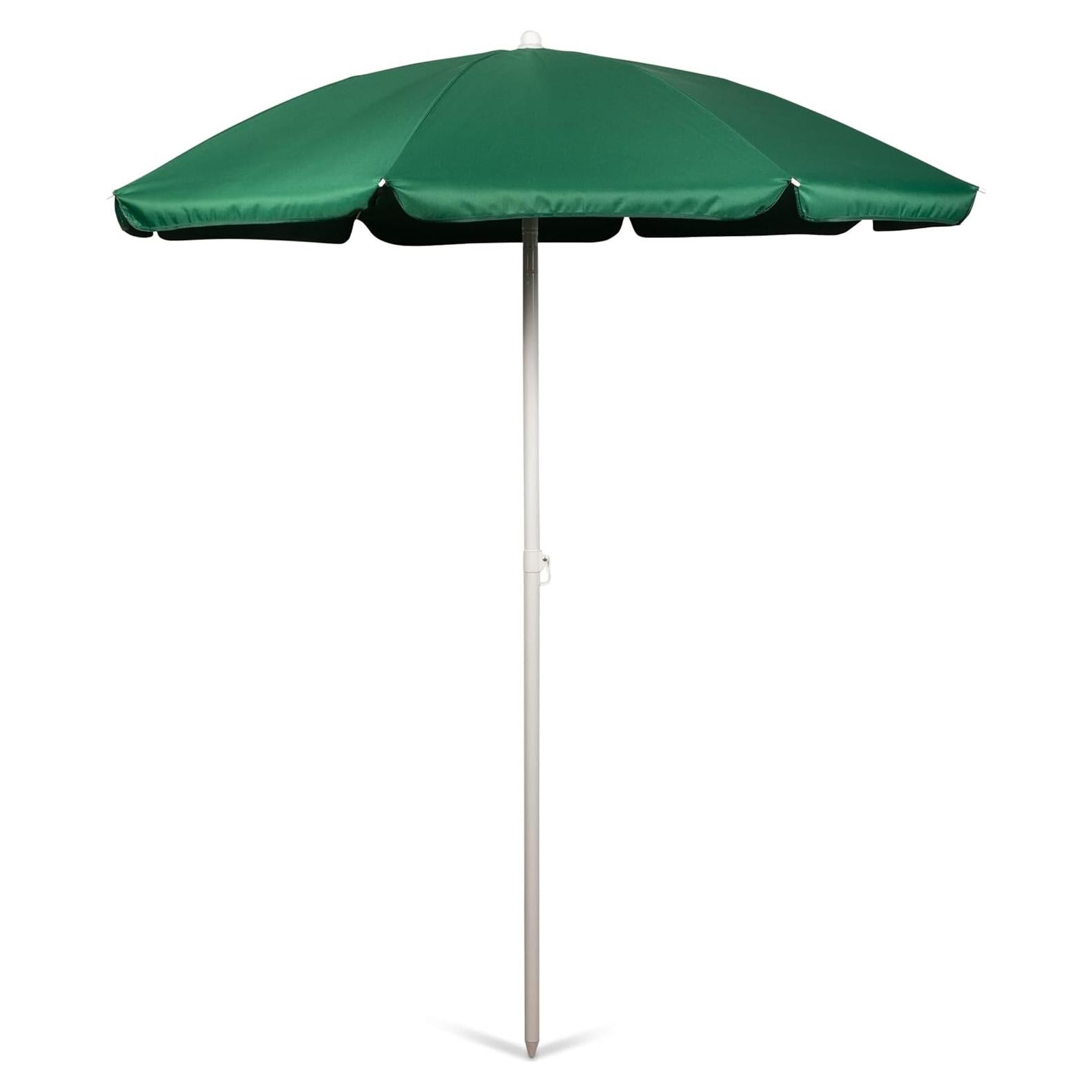 ONIVA - a Picnic Time Brand Outdoor Canopy Sunshade Beach Umbrella 5.5' - Small Patio Umbrella - Beach Chair Umbrella, (Hunter Green)