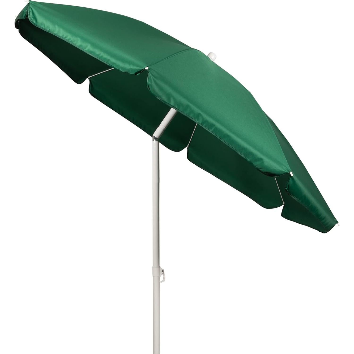 ONIVA - a Picnic Time Brand Outdoor Canopy Sunshade Beach Umbrella 5.5' - Small Patio Umbrella - Beach Chair Umbrella, (Hunter Green)